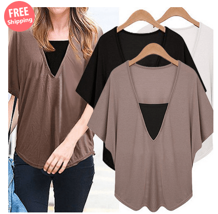 $19 for a Plus Size Short Sleeve Casual T-shirts $19.00 $49.00