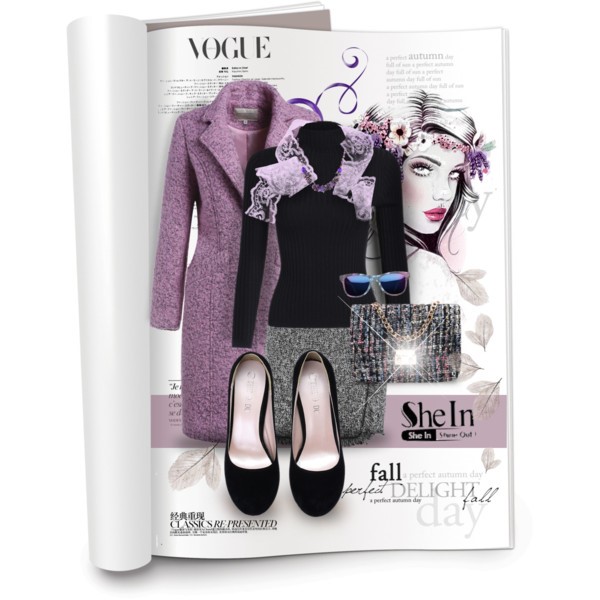 Grey and Purple&nbsp;Wool