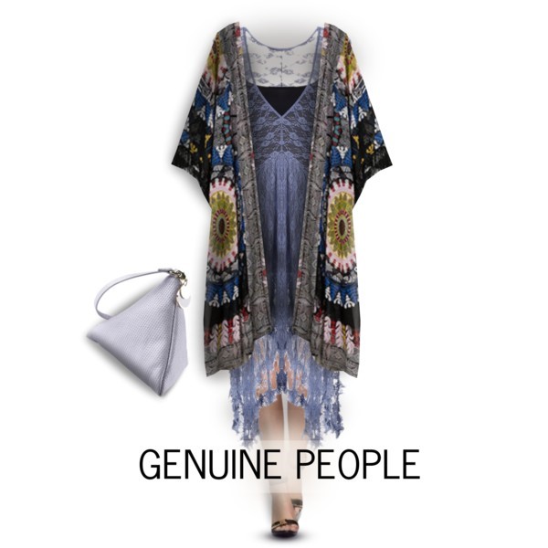 Lace Dress with&nbsp;Kimono