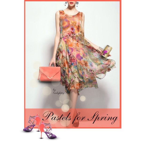 Pretty Pastel Spring&nbsp;Dress